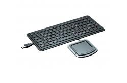 China IP65 Silicone Rubber Military Keyboard PS2 USB With 400DPI Touchpad supplier