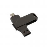 Type C And Usb Both Port Fast Memory Stick Metal Body Gun Black Color for sale