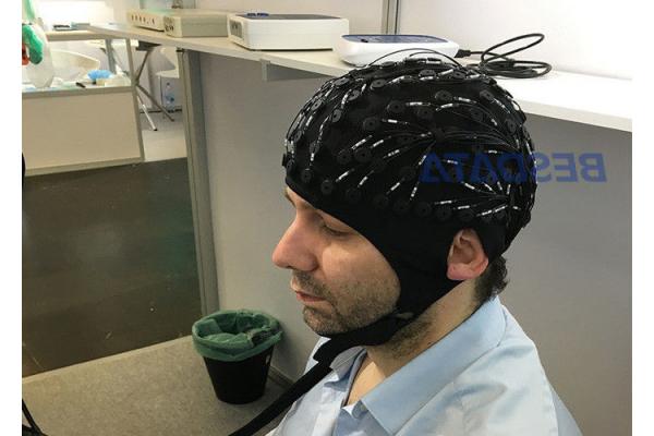 Ag / AgCl EEG Electrode Cap With Wire Digital EEG Machine Din 1.5