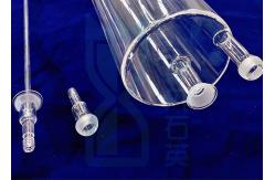 China Furnace Quartz Tubing With Large Quartz Flanges And Quartz Joints supplier