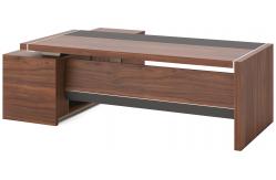 China 2.2m / 2.4m Executive Computer Table Modern E1 Grade Melamine Board supplier