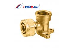 China 12mm Compression Pex Fittings Chrome Plated Compression Brass Fitting supplier