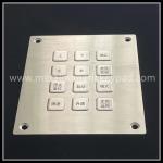 121.5mm 12 Key Numeric Keypad Stainless Steel Backlit Keyboard for sale