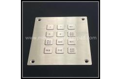China 121.5mm 12 Key Numeric Keypad Stainless Steel Backlit Keyboard supplier