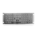 Industrial Kiosk Mini Stainless Steel Metal Keyboard With USB And Rear Panel Mounting for sale