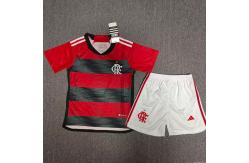 China Red Quick Dry Kids Custom Soccer Jerseys With Logo supplier