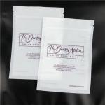 Custom Printed Flat Aligners Mylar Matte Packaging Bags With One Side Clear for sale