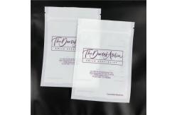 China Custom Printed Flat Aligners Mylar Matte Packaging Bags With One Side Clear supplier