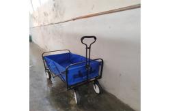 China Metal Folding Beach Wagon Utility 600D Fabric Collapsible Wagon For Groceries supplier