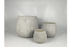 China Frost Resistant Fiber Clay Planter Waterproof And Fireproof supplier