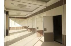China 4m Height Acoustic Room Dividers , Aluminium Frame Retractable Operable Partition Walls supplier