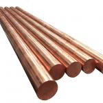99.9% Purity Customized Straight Copper Bars / Rod  C11000 C10200 for sale