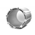 6063 T5 Industrial Aluminum Profile Silvery Black Cylinder Shell With Longlife for sale