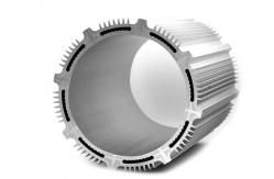 China 6063 T5 Industrial Aluminum Profile Silvery Black Cylinder Shell With Longlife supplier