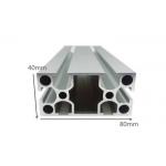 Silvery Anodized T Slotted 6061 Aluminum Extrusion Framing For Workbench / Working Table for sale