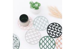 China Eco Friendly Bendable Round Silicone Coffee Cup Coaster supplier