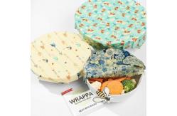 China 100% Cotton Sustainable Food Storage With Beeswax Wraps Reusable supplier