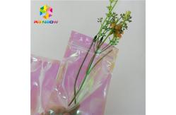 China 3 Side Sealed Small PE Holographic  Pouches Custom Laser Printing supplier