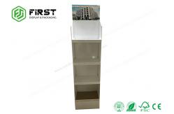China 4 Shelves POP Cardboard Floor Display With CMYK Printing For Advertising supplier