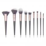 9PCs Hairline Alu Ferrule Travel Makeup Brush Set for sale