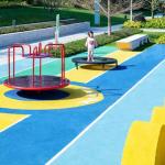 SGS Color Consistency 15mm EPDM Rubber Safety Tiles Corrosion Resistance for sale