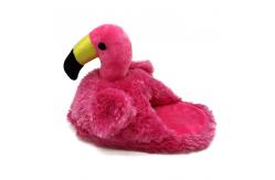 China Non Slip 40cm Flamingo Warm Plush House Shoes supplier