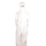 White 30-70gsm Painters Disposable Protective Coveralls Work Suits for sale