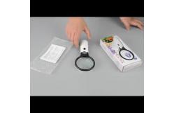 China Jewelry Loupe 45X Handheld Reading Magnifier 3 LED Light Reading Magnifying supplier