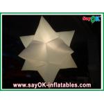 White Star Inflatable LED Light Dia 2m Nylon Cloth Customized For Party for sale