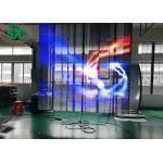 Ultra HD Energy Saving Hanging Transparent LED Screen Iron Cabinet IP65 P10