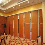 Movable Folding sliding Partition Door On Aluminum Track Max 6000mm Height for sale