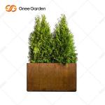 Powder Coated Vertical Metal Wall Hanging Planter Box Flower Pot for sale