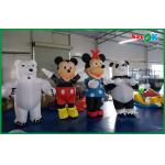 Customized Inflatable Cartoon Characters Panda / Mouse Shaped For Amusement Park for sale