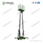 Rigid 12m Height Hydraulic Lift Platform With Motorized Pulling Device for sale