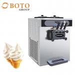 Food Machinery 3 Flavors Soft Ice Cream Machine With Dual Control Systems for sale