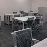 1.2M Wooden White Single Computer Staff Table Workstation For Office