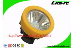 China LED Rechargeable Coal Mining Lights , Yellow Miners Helmet Light For Underground Safety supplier