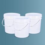 Eco-friendly Round White Plastic Water Bucket With Handle and Lid for Water/Milk/Wine for sale