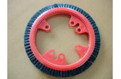China Customized Plastic Monforts Stenter Brushes 3 Rows Inner Diameter 7cm supplier