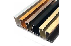 China Anodized Mirror Polished Aluminum Profile For Kitchen Cabinet Wire supplier