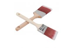 China Tapered brush,wooden brush handle,synthetic paint brush with long wooden handle supplier