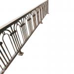 Deck Aluminum Balcony Railing Handrails Forged Steel Terrace Balustrade for sale