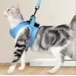 Soft Reflective Adjustable Small Cat Harness And Lead For Walking Escape Proof Cat for sale