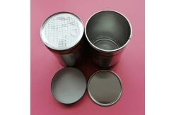 China Empty Round Airtight Coffee Tin Plate Cans Tinplate Tea Packaging Tin Box supplier