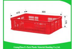 China Economic Plastic Stacking Crates , Recyclable Industrial Plastic Crates Space Saving supplier