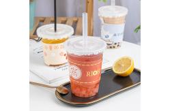 China 16oz 32oz Disposable Bubble Tea Cups For Juice Non Spill supplier
