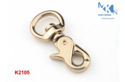 China Shiny Brass Swivel Bag Snap Hook Handbag Accessories Custom Logo RustProof supplier