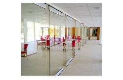 China EBUNGE Movable Sliding Door Tempered Office Glass Partition Wall supplier