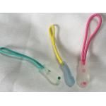 Muiti Colored Rubber Zipper Puller With Cord Any Logo Printable for sale