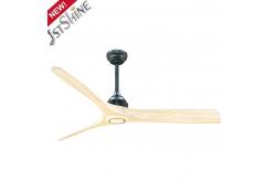 China Wooden Blade Ceiling Fan with Remote Class A Energy Efficiency and Modern Design supplier